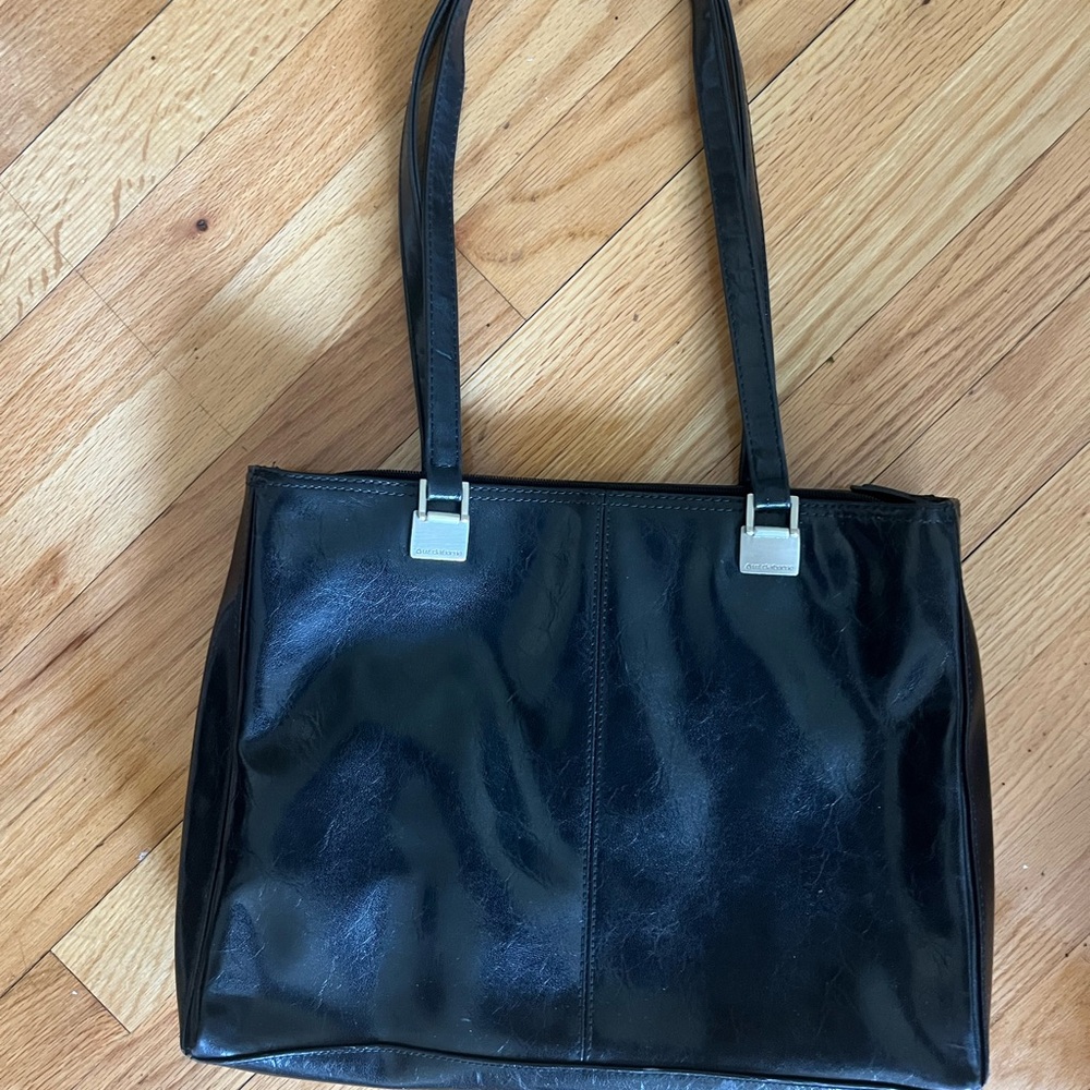 Liz Clairborne Black Leather Purse Vintage